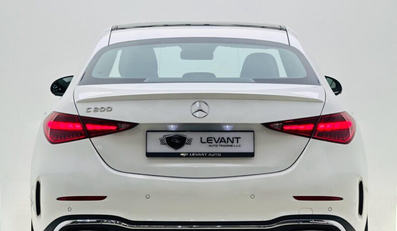 MERCEDES C200 PREMIUM PLUS / 2024 / GCC/ LOW MILEAGE / UNDER WARRANTY AND SERVICE PACKAGE full